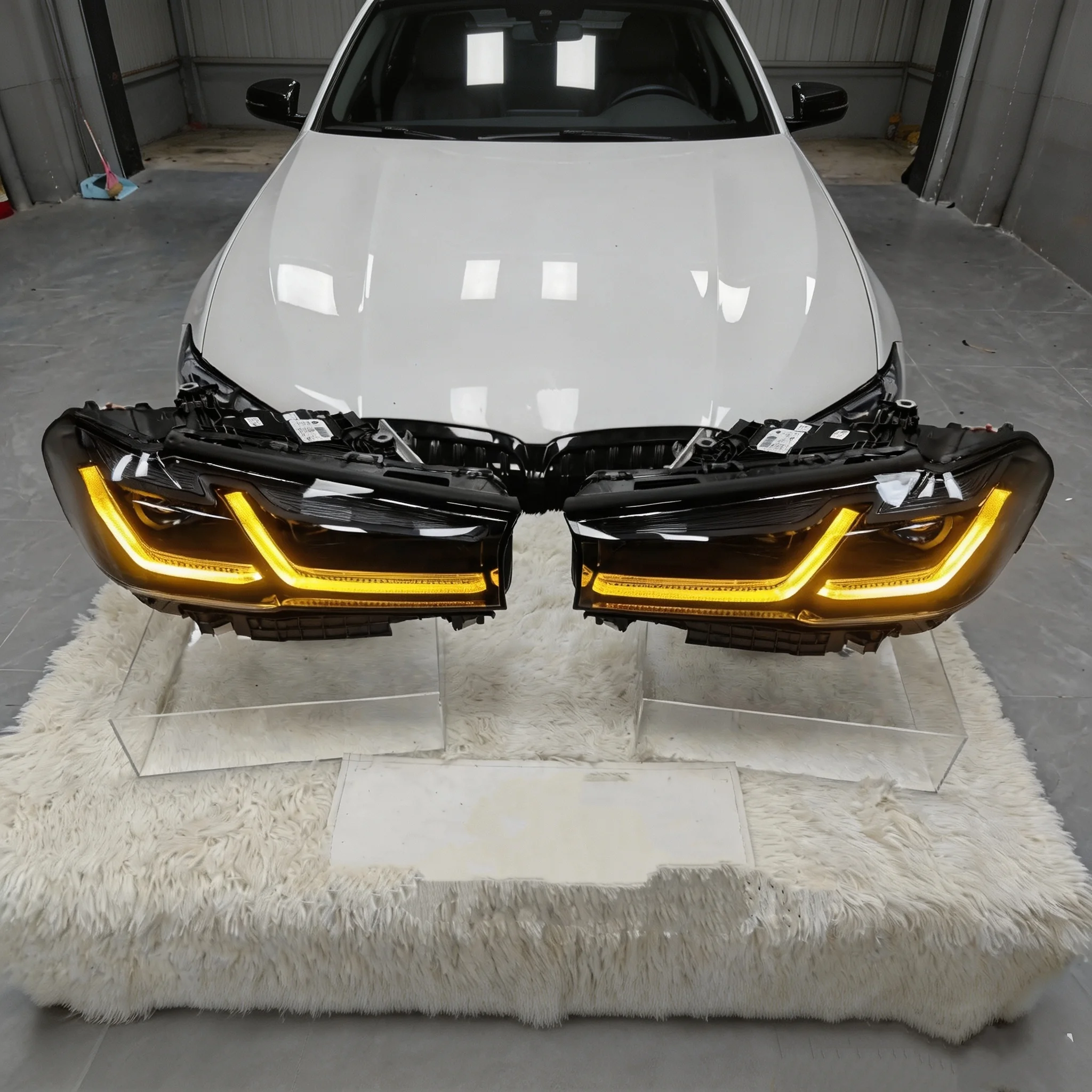G30 Pre-LCI Upgrade to G30 LCI F90 M5 Style Laser-Look Headlights for BMW 5 Series 2018-2023 LED Head Lights 525i 530i 540i