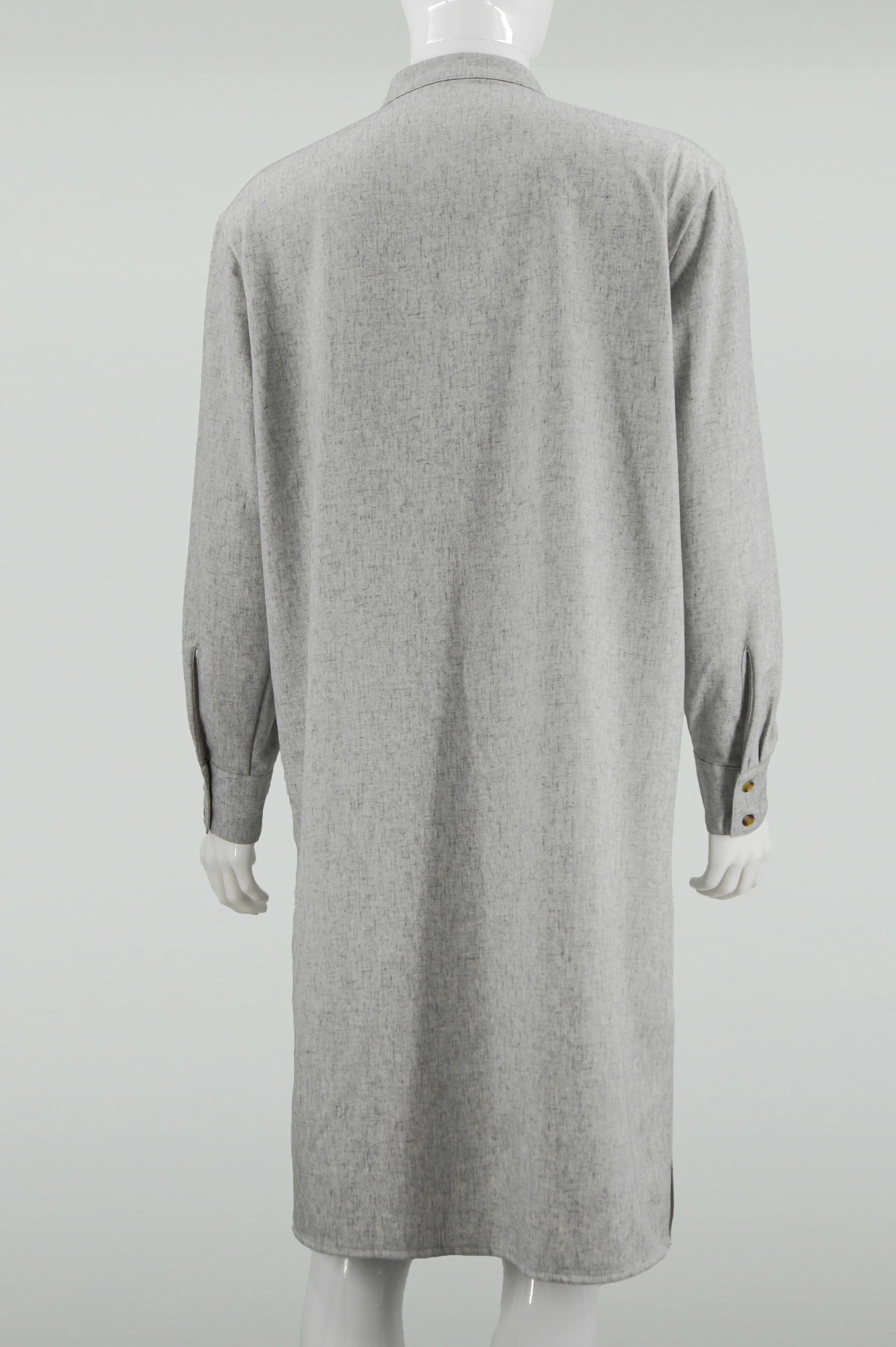 Modern Arab Thobe Shirt for Men Long Muslim Robe Simple Style Islamic Clothing for Daily Prayer & Business