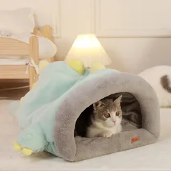 Japanese Style Sleeping Bag Pillow And Quilt Set Removable And Washable Cat Nest Folding cat bed NO 2