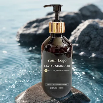 OEM ODM High Quality Hair Care Shampoing Au Caviar Good Smell Natural Caviar Shampoo For Women