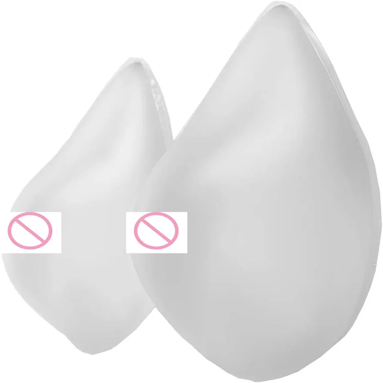 Teardrop Shape Transparent Silicone Artificial Breast for Mastectomy