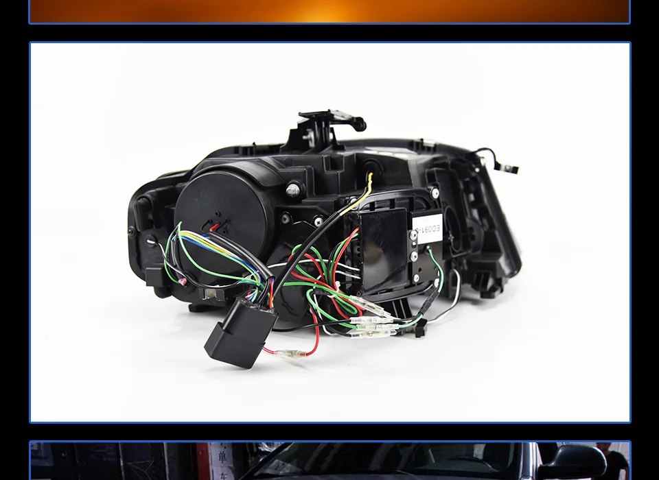 AKD Car Styling for A4 Headlights 2009-2012 A4L B8 Sedan Headlight DRL Hid Head Lamp Angel Eye Bi Xenon Beam Accessories