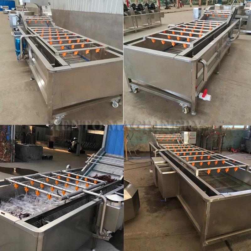 Fruit and Vegetable Washing Drying Line / Fruit Vegetables Cutting Equipment / Freeze Dried Fruit Slices Machine