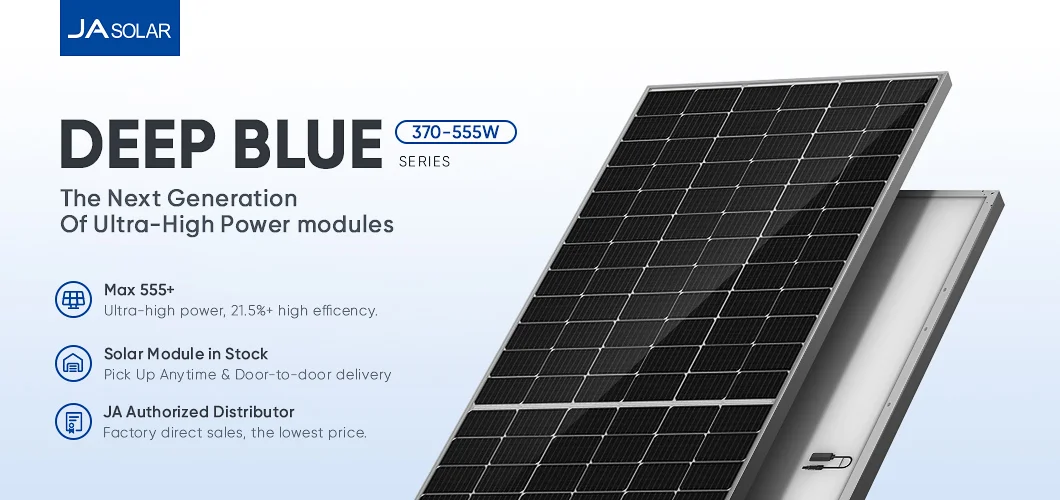 Ja Solar Panels Mono All Black Pv Modules 420w 450w 550w 560w 580w Paneles Solares 580 Watts
