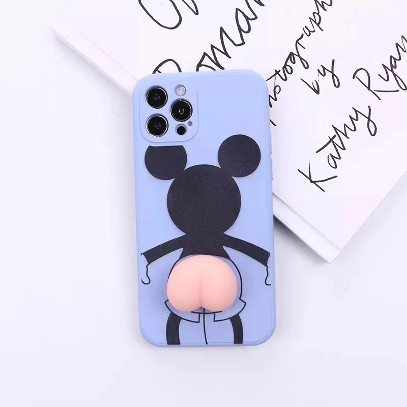 oqpa Capa para iPhone 11 desenho Kawaii fofo divertido design de silicone  capa para meninas meninos