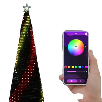 Hot Selling Mobile App Control DIY Smart Tuya Magic LED Christmas XMAS Tree