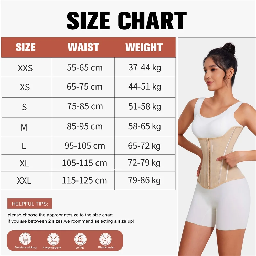 MISTHIN Body Women Trimmer Cincher Corset Double Belt Wrap Girdle Waist Trainer Shaperwear Tummy Control Shaper for Women