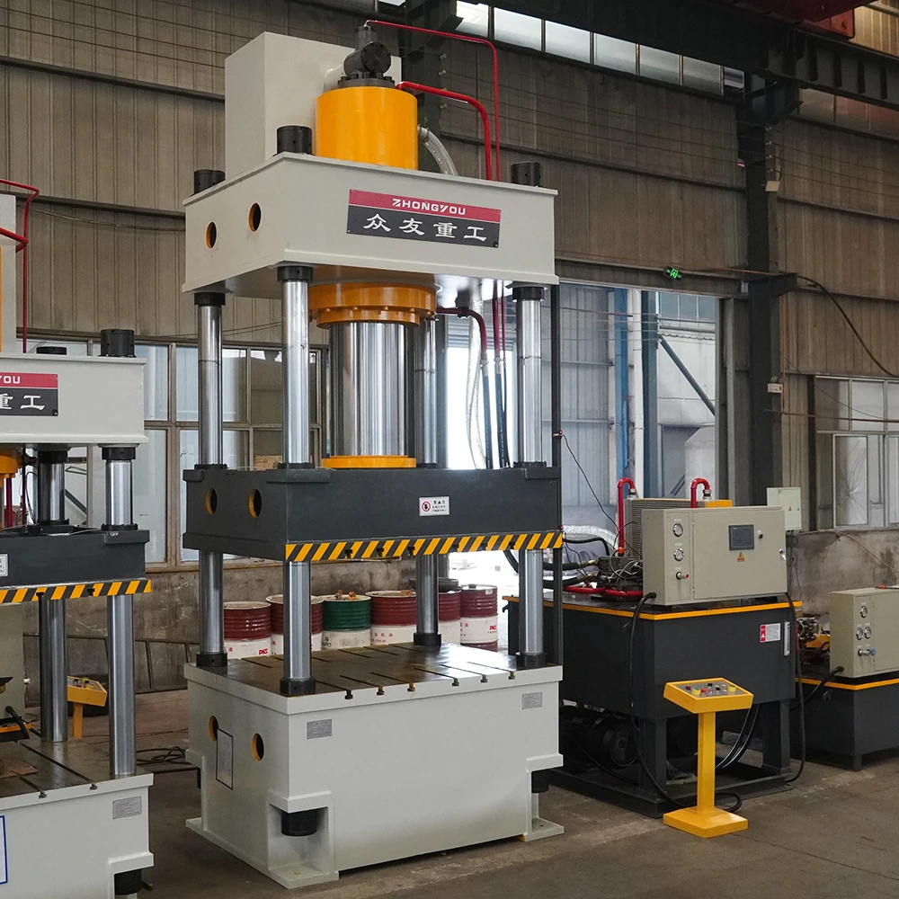 Factory Direct Sale 4 Column 500 Ton Multifunctional Can Be Customised Four Column Hydraulic Press Machine With PLC Price