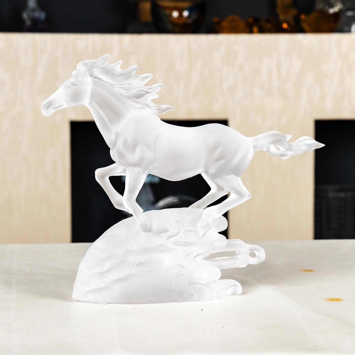 product new product glazed glass realistic artwork auspicious exquisite decoration horse model-12
