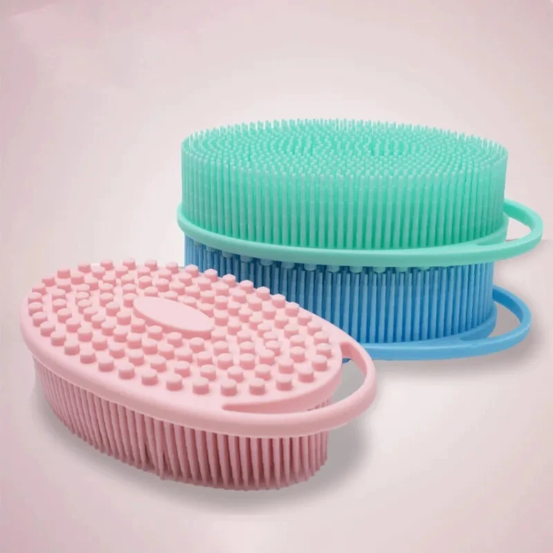 Wholesale Silicone Body Brush Shower Scrubber Double Sided Exfoliating