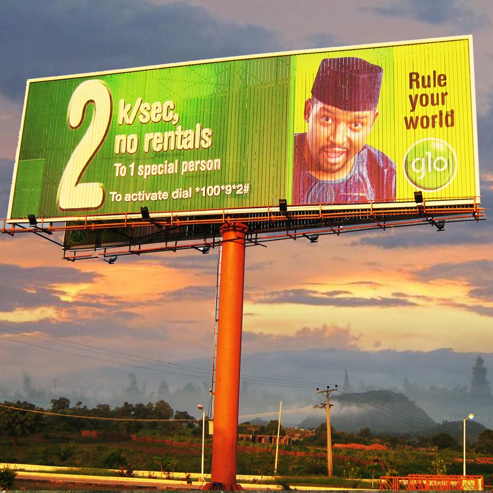 Outdoor / Indoor Rotating Three Faces Tri-vision Billboard