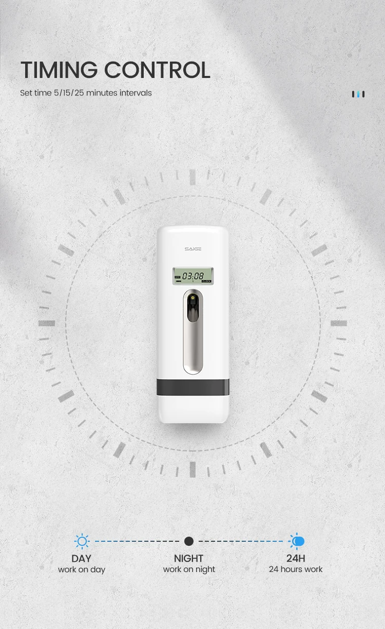 Saige Wall Mounted Timer Spray Aerosol Dispenser - Smart & Sustainable