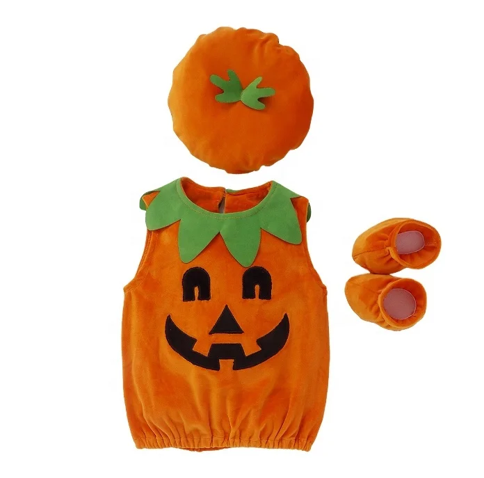 Infant Baby Girl Boy Hallowmas Pumpkin 