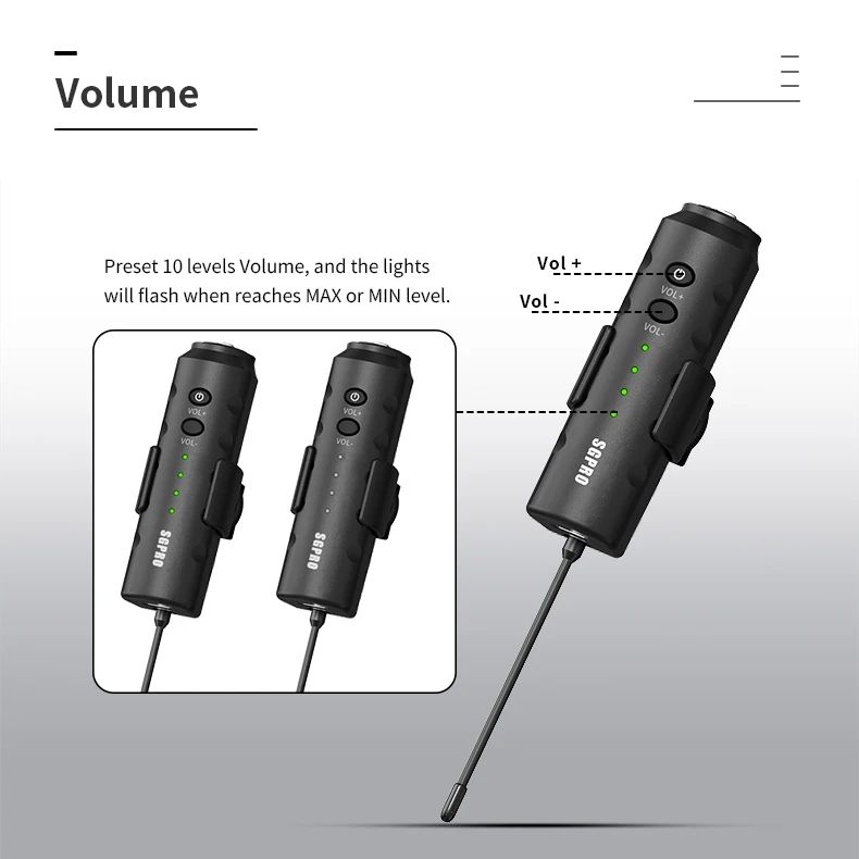 Micrófono inalámbrico para youtuber vlogging, UHF tr2 Lavalier