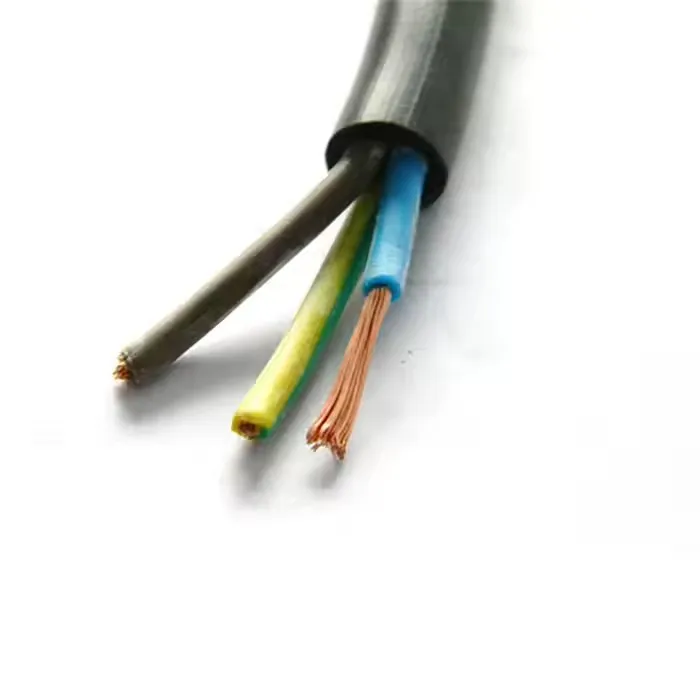 Power cabel Multi-Core 3 core RVV Soft Cable Wire Aluminum Cores 3* 0.75MM2 electrical Square  Line PVC PE Insulated Underground