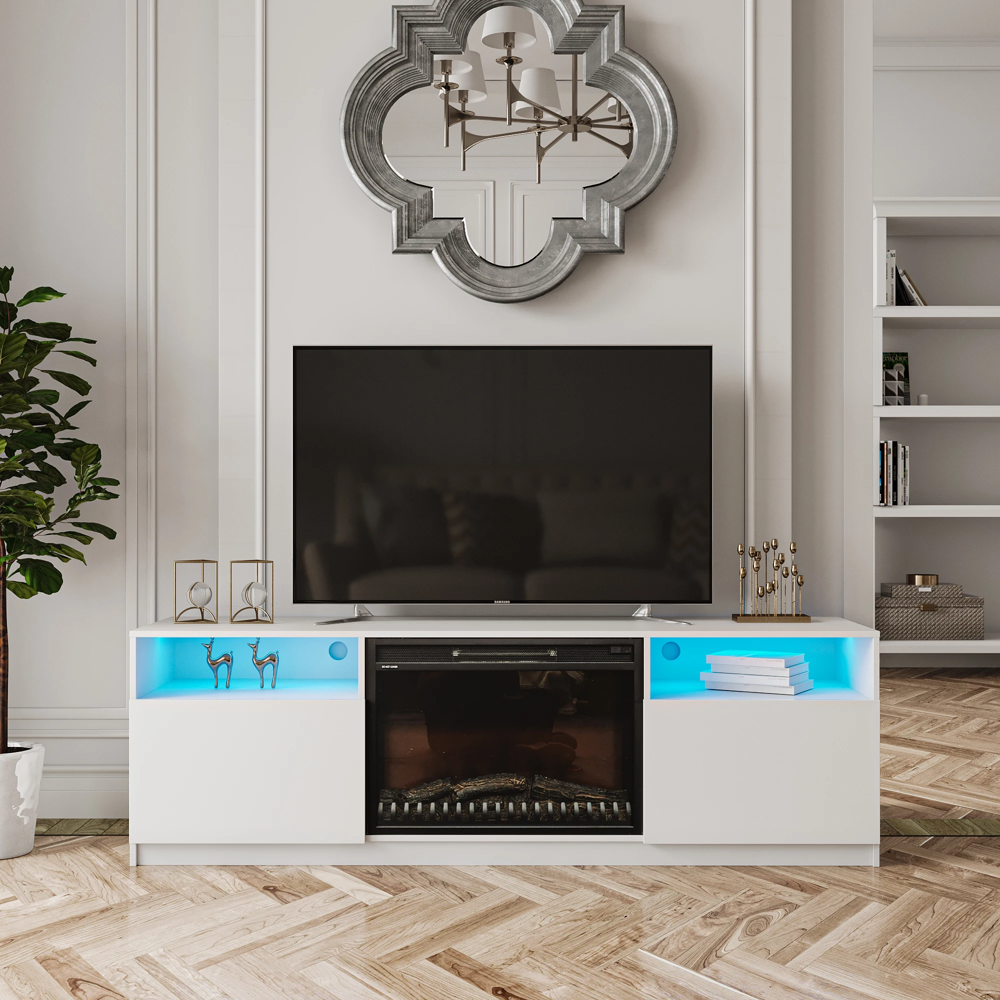 Modern Lcd Luxury Used Tv Stand Design Wooden Home Furniture Living