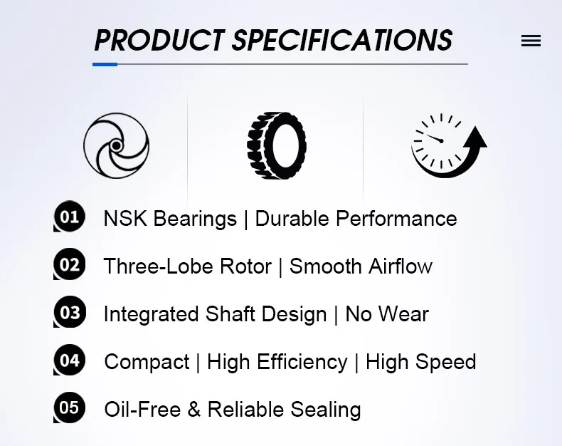 Roots Blower, 3-15kW, 10kPa-100kPa - detail 4