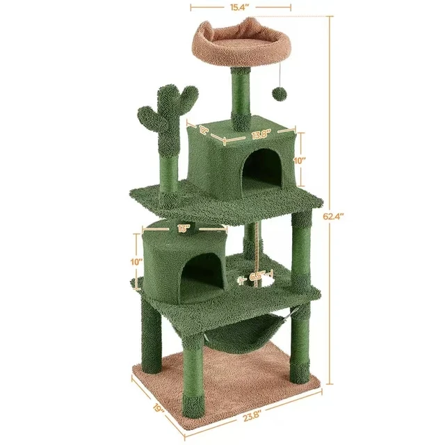 Brand New Products Multi-cats Playing Scratching Post Cat Condos Cat Tree Tower for Household Animals