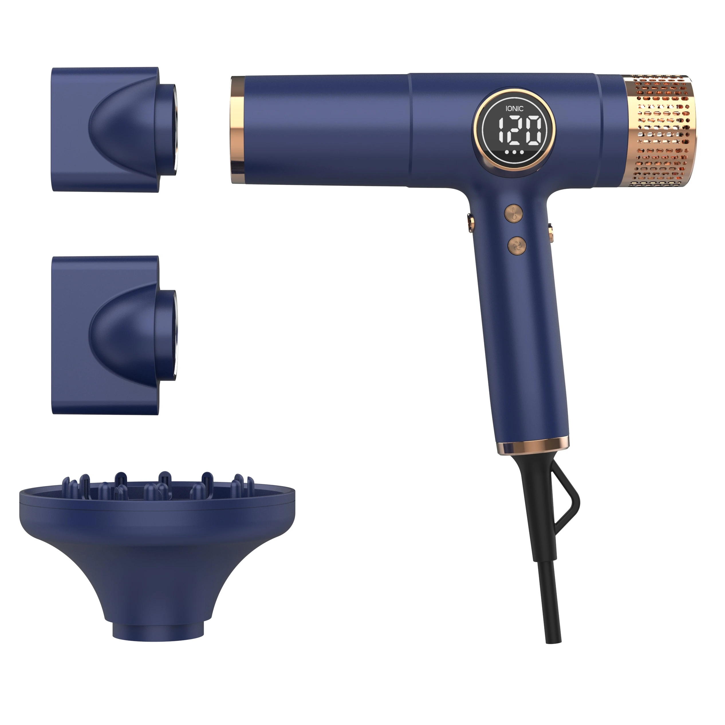 CONAIR Hair Dryer with Diffuser AC Motor Pro Hair Dryer with Ceramic Technology Includes Diffuser Nozzle  and  Concentrator