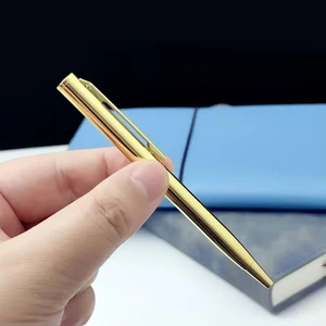 Customized Logo Advertising Promotional Small Mini Ball Pen Gold Short Metal Pen