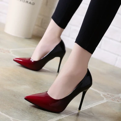 Jt148 Pointed Toes Pencil Red Wedding Pump Shoes High Heel Shoes - Buy ...