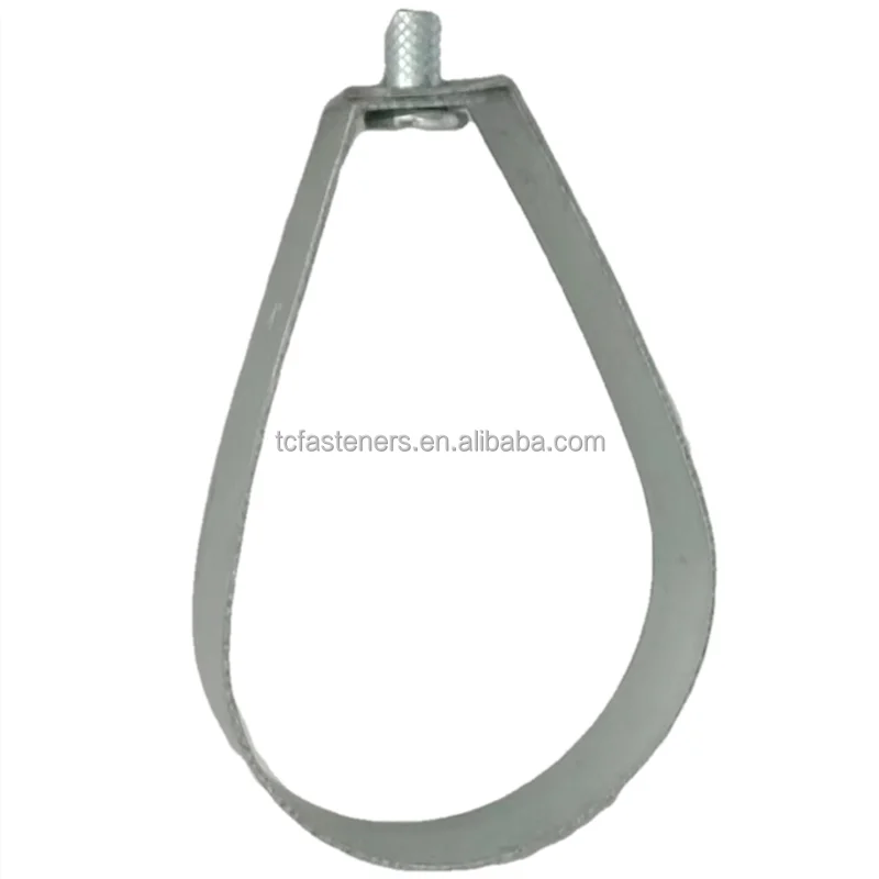 Heavy Duty Zinc Plated Carbon Steel Clevis Pipe Clamp Hanger 3/4"-6" 2. ...
