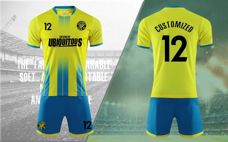 2025 Custom Full Cheap Soccer Uniform Set Club Team Kits Quick Dry Kids Football Jersey