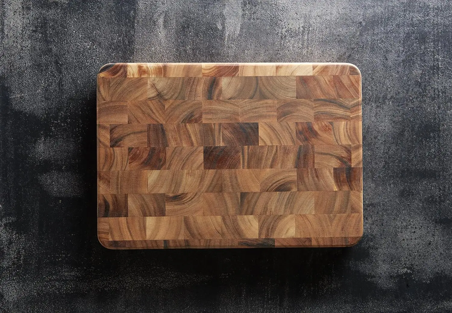 Factory Custom 2024 Large End Grain Prep Station Acacia Wood Cutting Board 14 X 20-Inch Butcher Ironwood Chopping Board