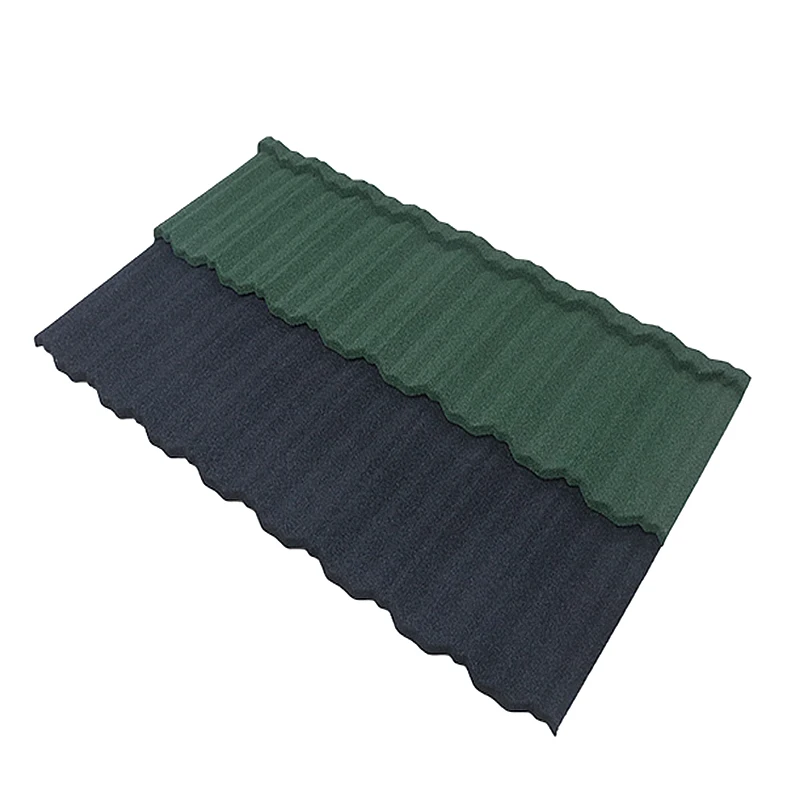 Color Classical Stone Coated Metal Roofing Tile Fireproof House Attractive Stone Coated Metal Roofing Sheet Tile