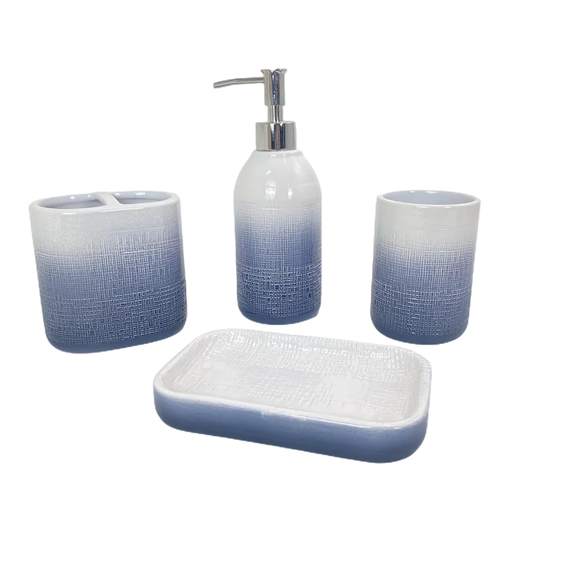 Cheap Light Blue Ceramic Shampoo Battles Soap Dispenser Bathroom