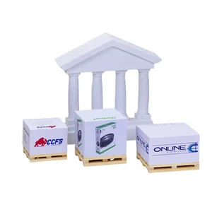 Custom Self-Adhesive 4-Sided Printed Memo Pad Cube Offset Paper Gift Sticky Note Block with Wooden Pallet for Promotions