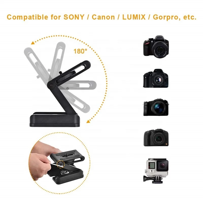 
Профессиональный Универсальный держатель Aipaxal с быстроразъемной пластиной, 360 складное крепление для камеры типа Z для цифровой зеркальной камеры Canon 