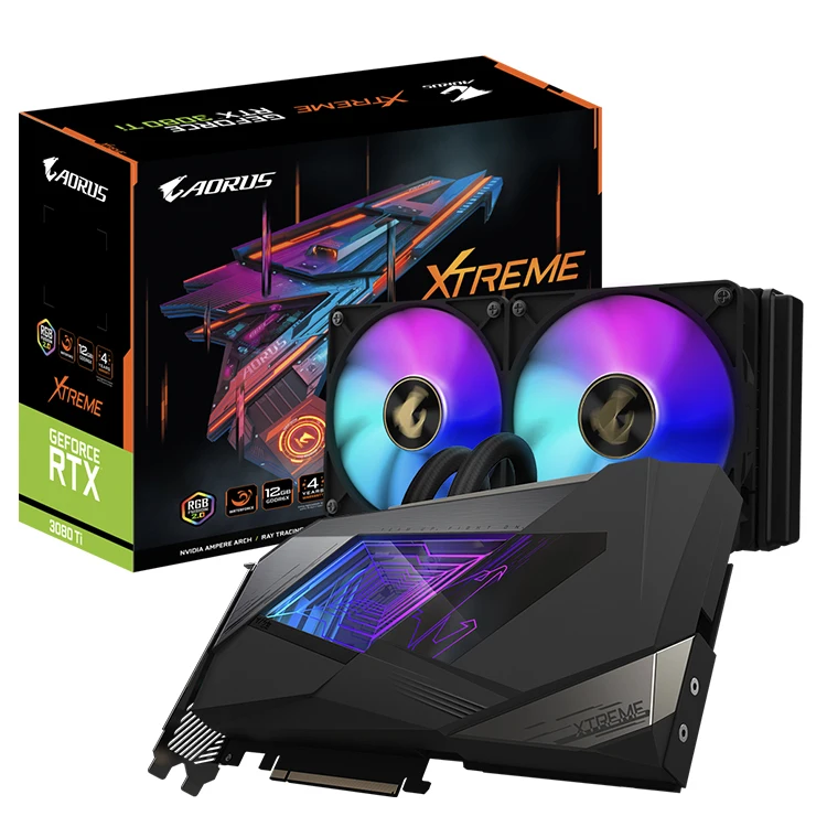 （ジャンク）AORUS GeForce RTX™ 3080 Ti 12G Usado GIGABYTE AORUS GeForce RTX 3080 Ti XTREME WATERFORCE 12G