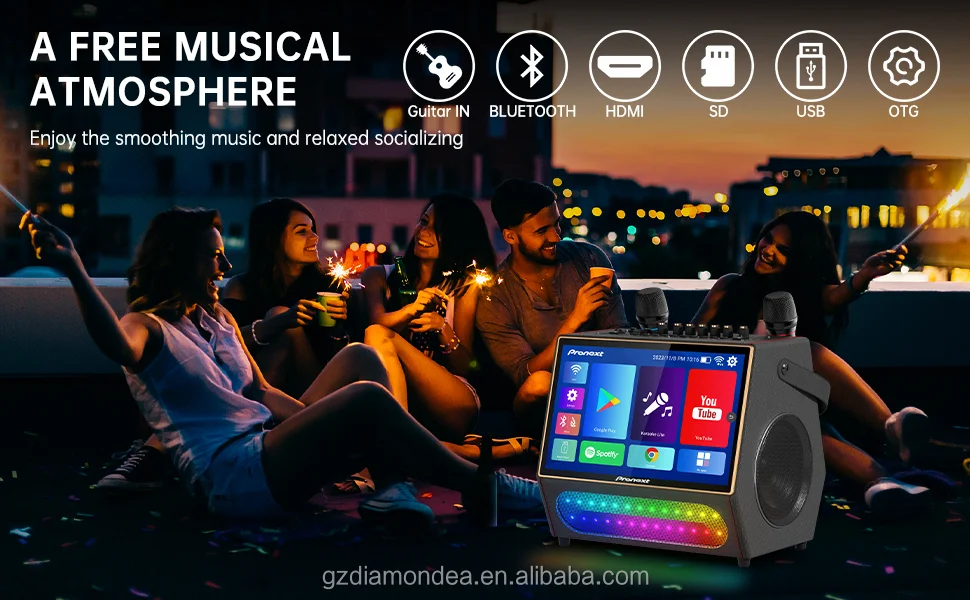 Karaoke Machine With Lyrics Display Screen For Adults,Portable