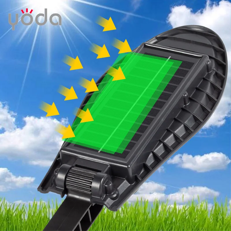 Wireless Remote Control IP65 Outdoor Sensor Garden 20w 40w 60w 80w Rechargeable  Cob Smd Solar Induction Street Light