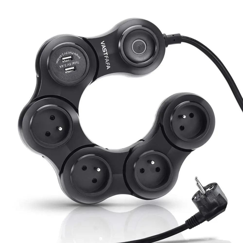 New Design Travel Smart Appliance Surge Protector Power Strip for