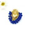 CC-0799-Ciondolo cuore blu scuro