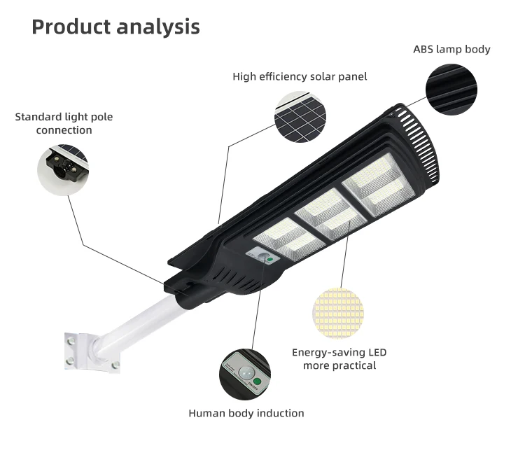Hot Sale Solar Street Light with All in One Solar Lamp with radar Sensor Good Price in Outdoor