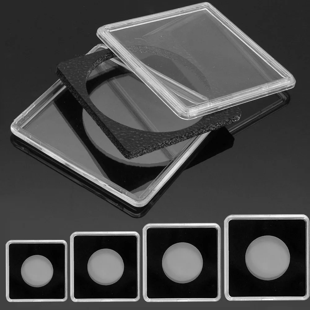 아크릴 2x2 코인 스냅 홀더 투명 코인 컨테이너 코인 보관 케이스 보호 박스 디스플레이용 OEM