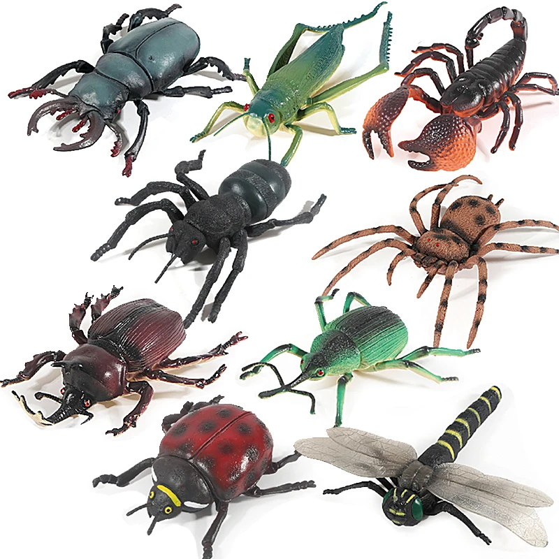 Wholesale Solid Pvc Simulation Model Beetle Bee Spider Butterfly Insect ...