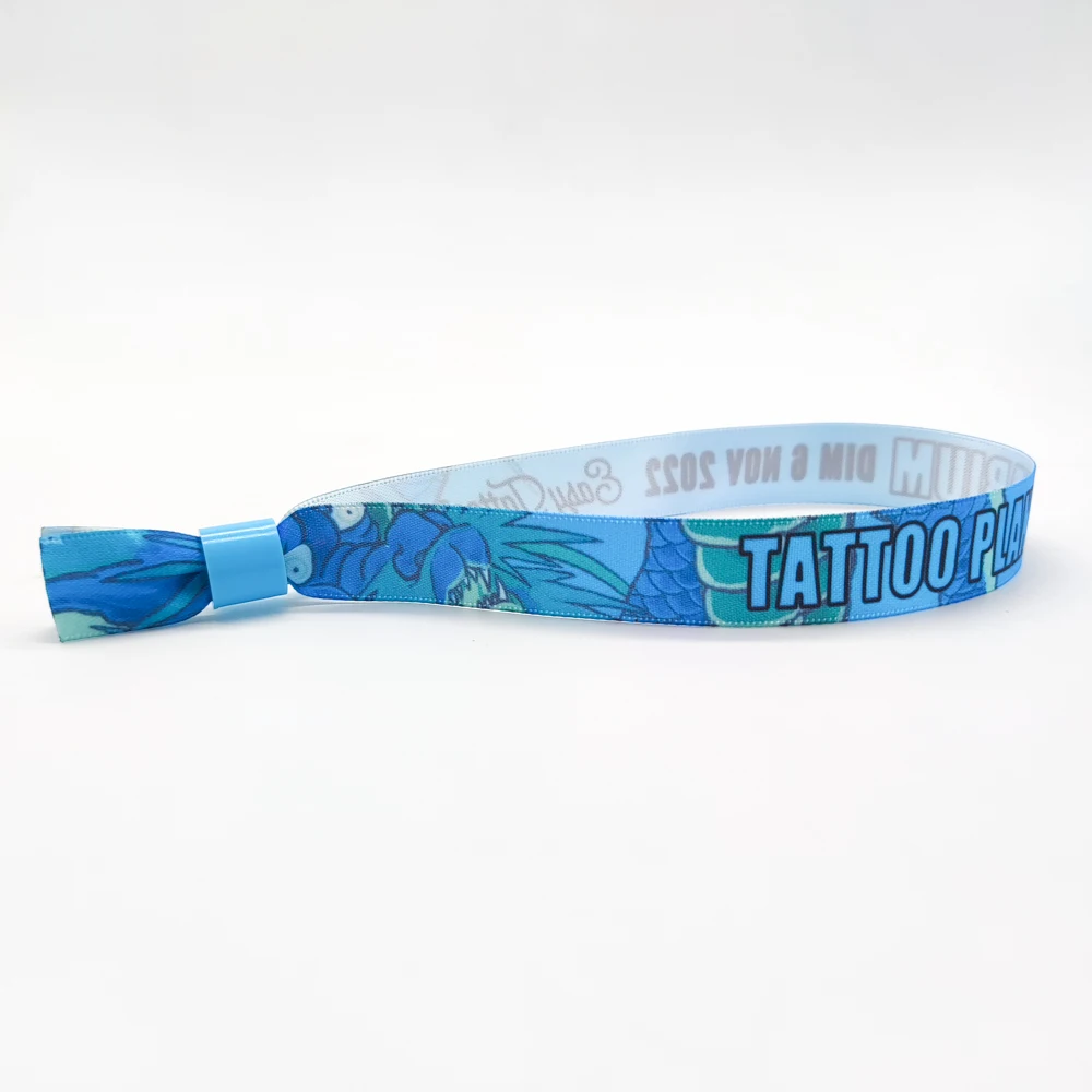 product custom fabric party bracelet festival cloth entrance ticket woven wrist hand bands vip rfid satin concert wristband for events-7