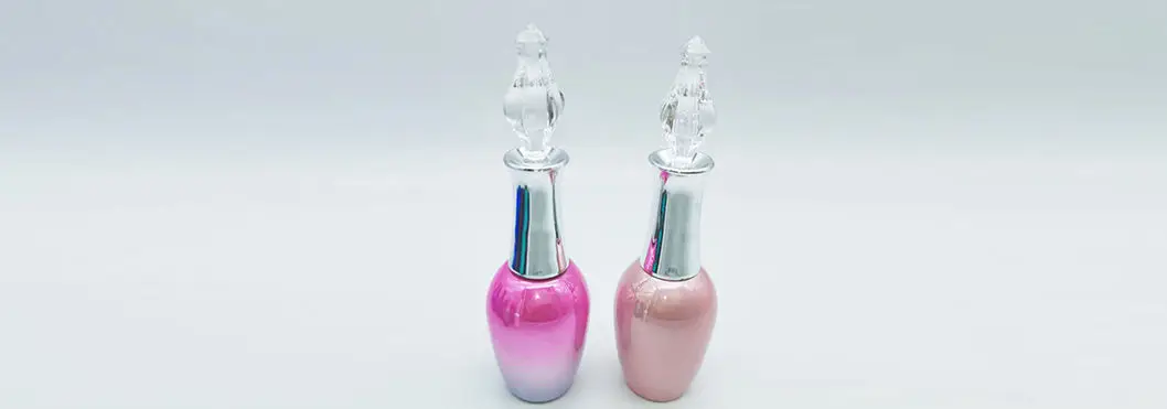 Cosmetics Glass 15 Ml Empty UV Gel Nail Polish Bottle With Brush