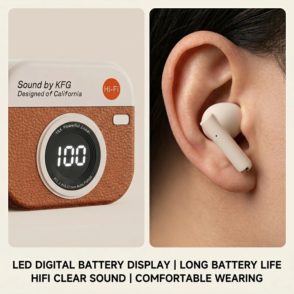 B2B Retro Wireless In-Ear Headset High Quality Sports TWS Earbuds Gear Noise Reduction H aperçu 2