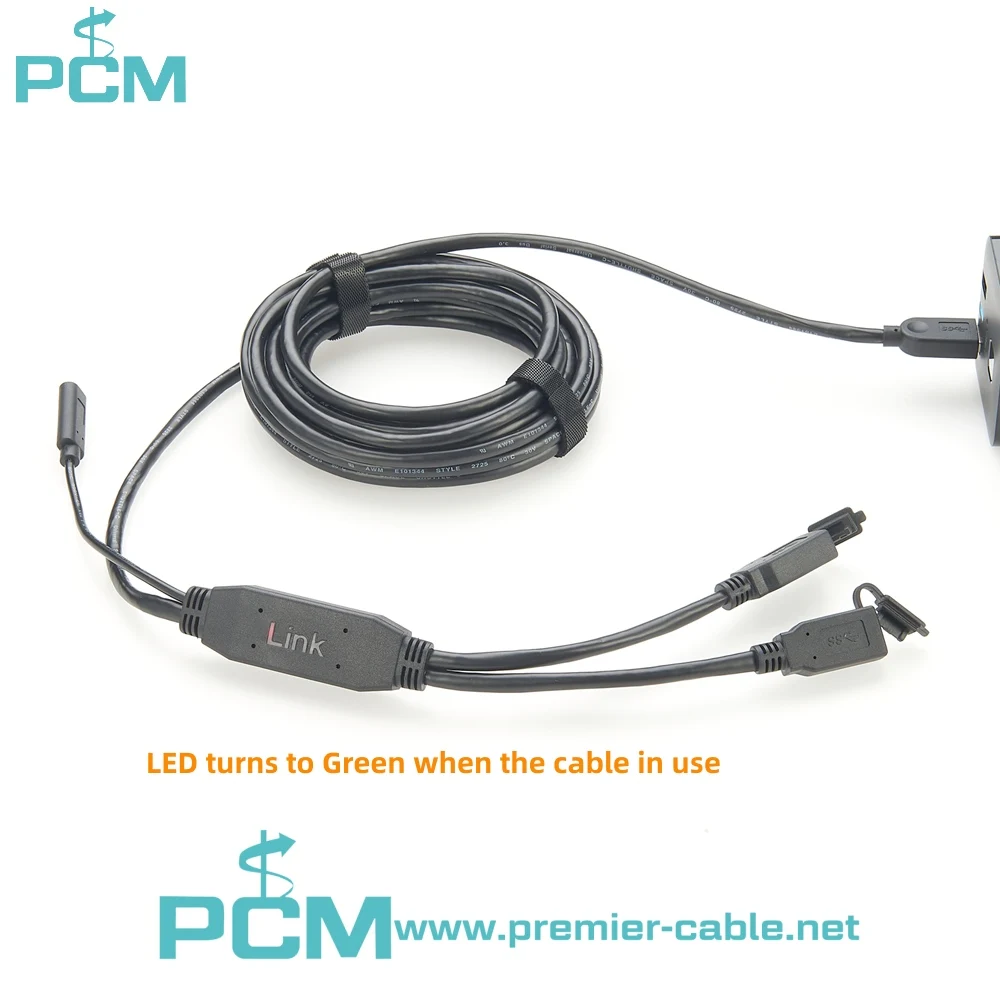 2 Port USB Active Repeater Cable with Powered Adapter details