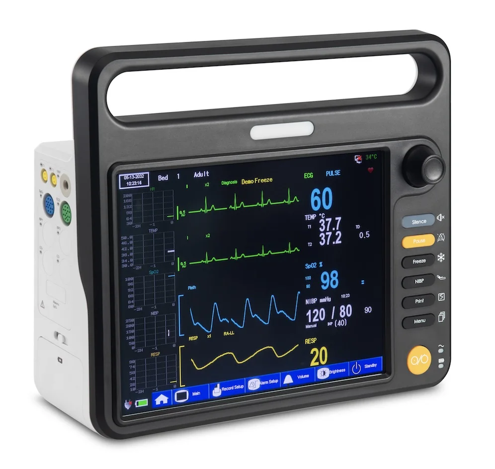 Veterinary Capnograph Vital Sign Monitor with ETCO2 Sensor
