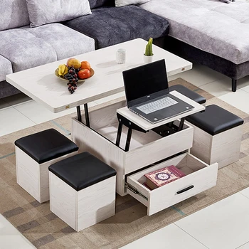 Hot sale Vintage Coffee Table Multifunctional Lift Top Coffee Table With Storage