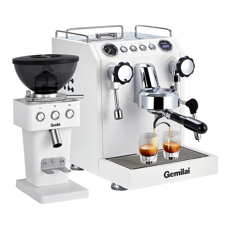 Gemilai CRM 3145 Best Small Coffee Shop Coffee Maker Combo Set Professional  Commercial Grinder Espresso Coffee Machine