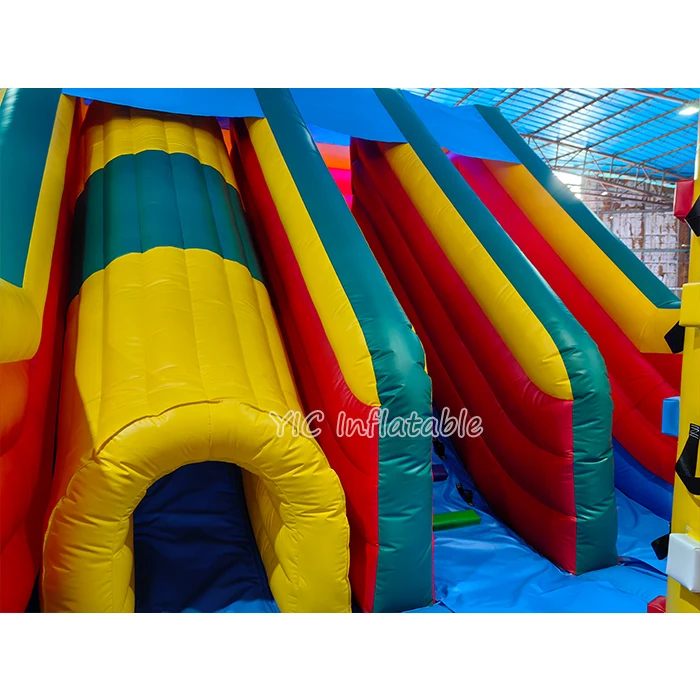 Commercial Bounce House Inflatables Ship Shape Amusement Park Playground Inflatable Bouncer with Slide