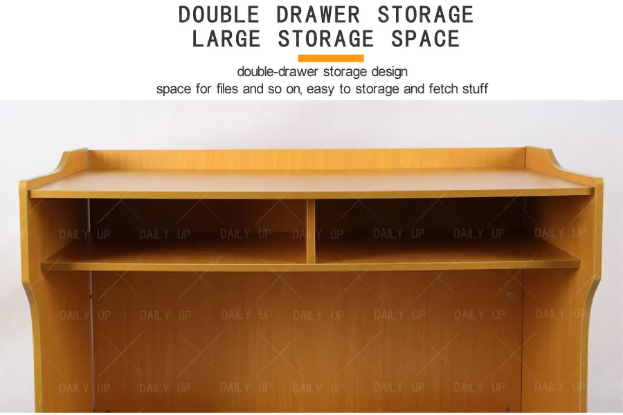 Wooden Teacher Platform Table With Large Drawer Classroom Teacher Desk Speech Table Lectern Dais For Primary School College