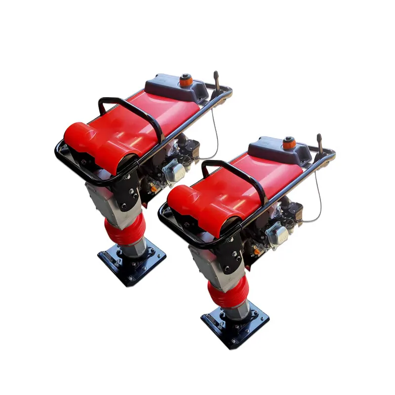 Gasoline Vibratory Tamping Rammer Jumping Jack Tamper with Engine Impact Force Durable for Heavy-duty Applications